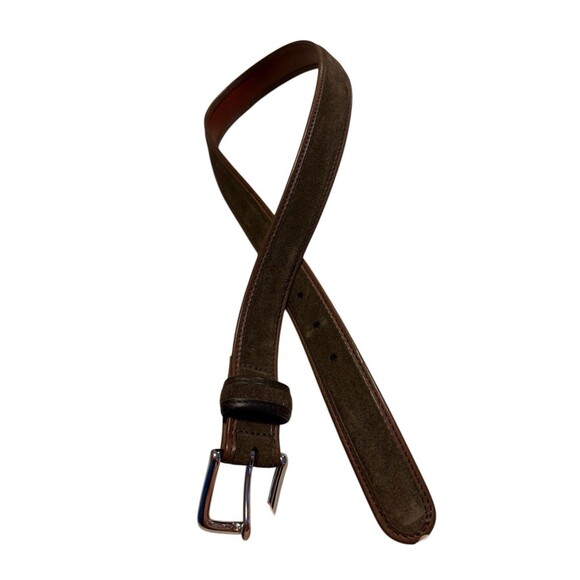 Lands' End Accessories - Lands End Vintage Preppy Heritage Brown Leather Belt Made In England
